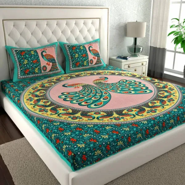 Queen_Size_Cotton_Jaipuri_Prints_Bedsheet_With_Pillow_Cover_TC_144