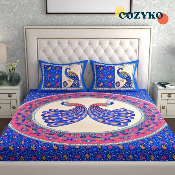 Queen_Size_Cotton_Jaipuri_Prints_Bedsheet_With_Pillow_Cover_TC_144
