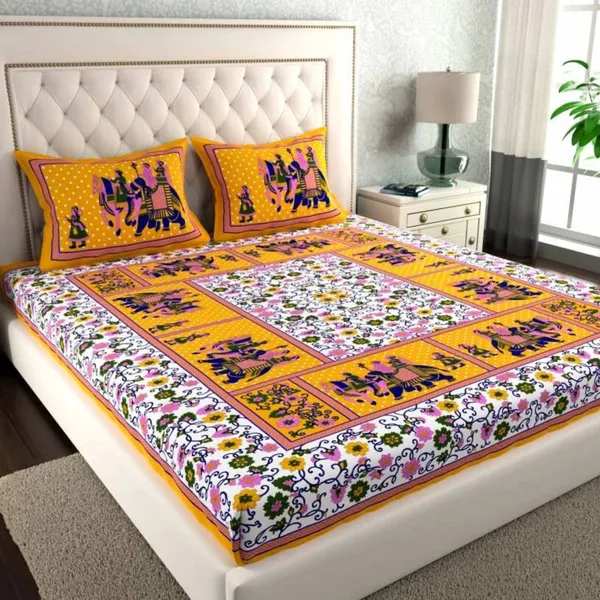 Queen_Size_Cotton_Jaipuri_Prints_Bedsheet_With_Pillow_Cover_TC_144