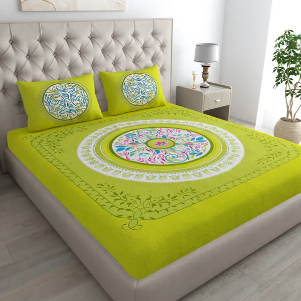 Queen_Size_Cotton_Printed_Bedsheet_With_Pillow_Cover_TC_144