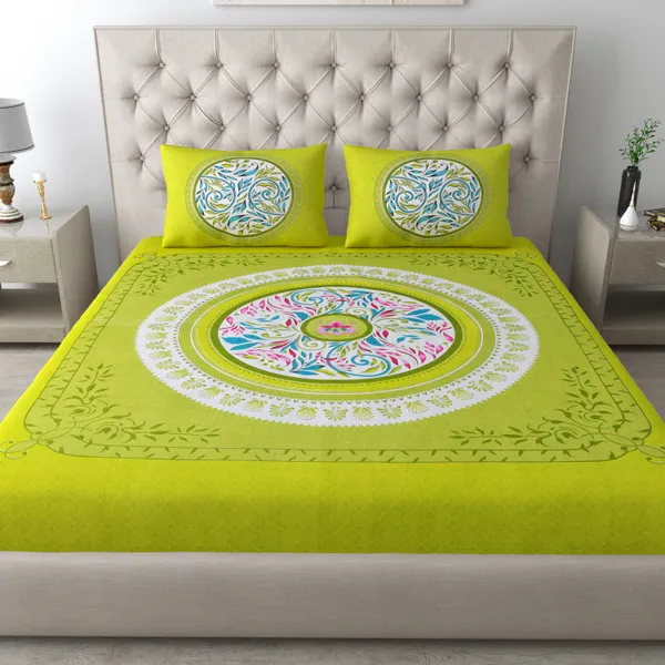 Queen_Size_Cotton_Printed_Bedsheet_With_Pillow_Cover_TC_144