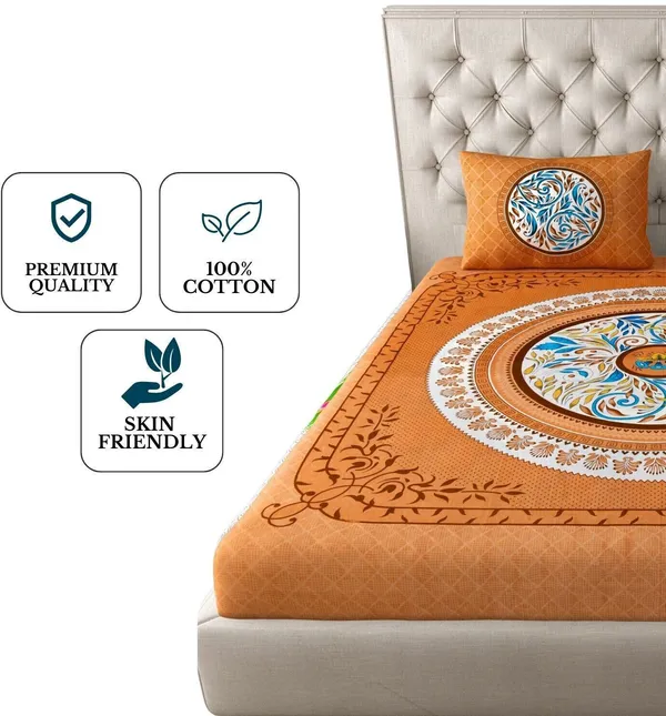 Queen_Size_Cotton_3D_Printed_Bedsheet_With_Pillow_Cover_TC_144