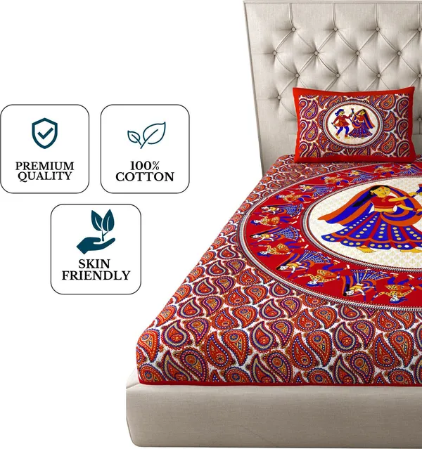 Queen_Size_Cotton_Animal_Bedsheet_With_Pillow_Cover_TC_144