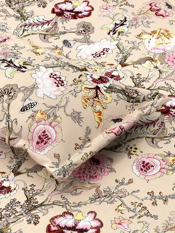 King_Cotton_Floral_Bedsheet_With_Pillow_Cover_TC_210