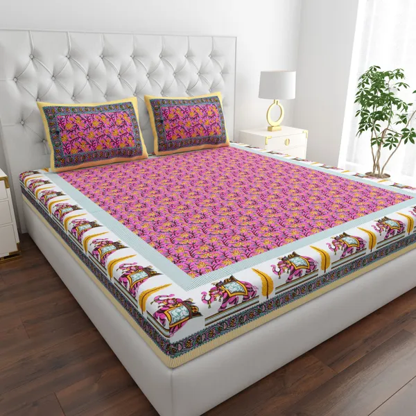 King_Cotton_Jaipuri_Prints_Bedsheet_With_Pillow_Cover_TC_180