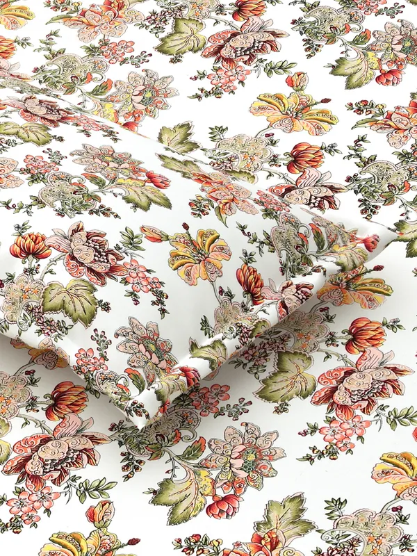 King_Cotton_Floral_Bedsheet_With_Pillow_Cover_TC_210