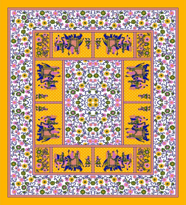 Queen_Size_Cotton_Jaipuri_Prints_Bedsheet_With_Pillow_Cover_TC_144