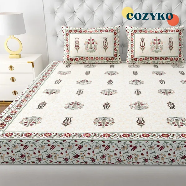 King_Cotton_Jaipuri_Prints_Bedsheet_With_Pillow_Cover_TC_180