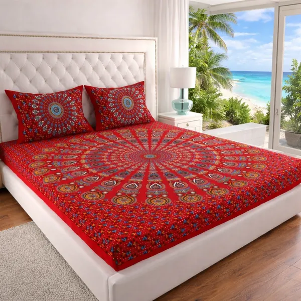 Queen_Size_Cotton_Jaipuri_Prints_Bedsheet_With_Pillow_Cover_TC_144