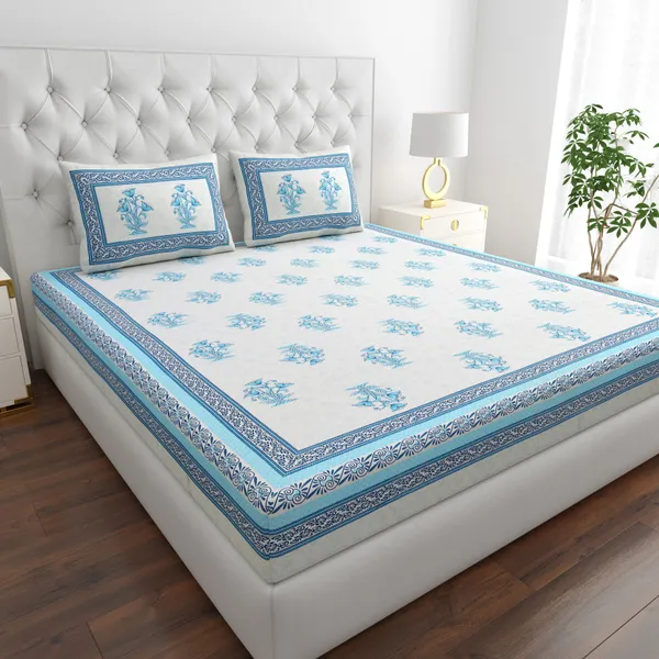 King_Cotton_Jaipuri_Prints_Bedsheet_With_Pillow_Cover_TC_210
