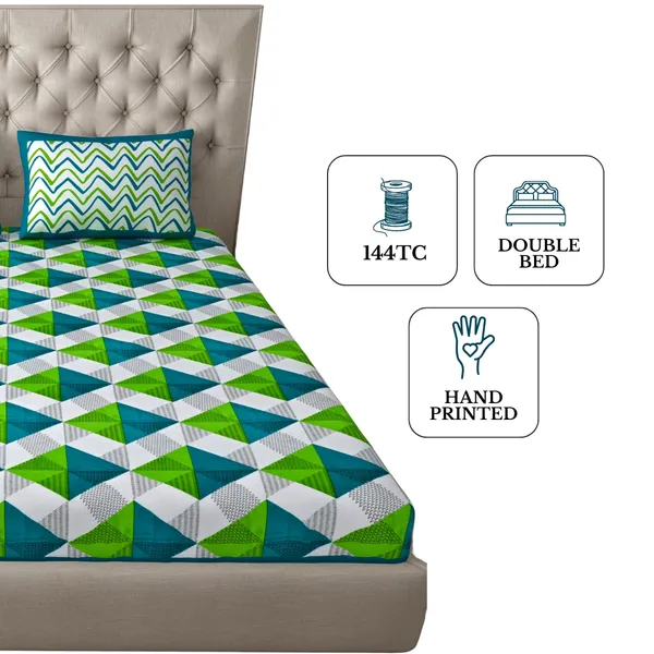 Queen_Size_Cotton_3D_Printed_Bedsheet_With_Pillow_Cover_TC_144