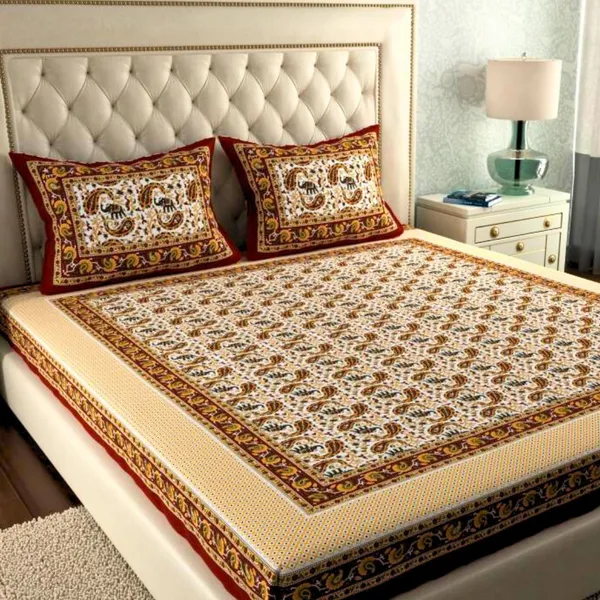 Queen_Size_Cotton_Jaipuri_Prints_Bedsheet_With_Pillow_Cover_TC_144