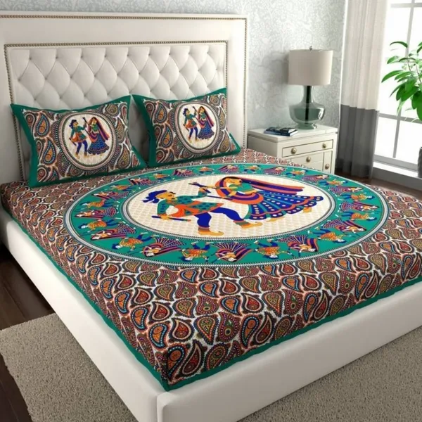 Queen_Size_Cotton_Floral_Bedsheet_With_Pillow_Cover_TC_144