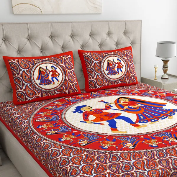 Queen_Size_Cotton_Animal_Bedsheet_With_Pillow_Cover_TC_144