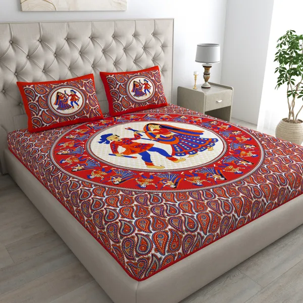 Queen_Size_Cotton_Animal_Bedsheet_With_Pillow_Cover_TC_144