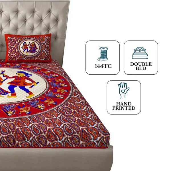 Queen_Size_Cotton_Animal_Bedsheet_With_Pillow_Cover_TC_144