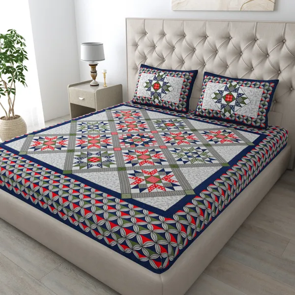 Queen_Size_Cotton_Jaipuri_Prints_Bedsheet_With_Pillow_Cover_TC_144