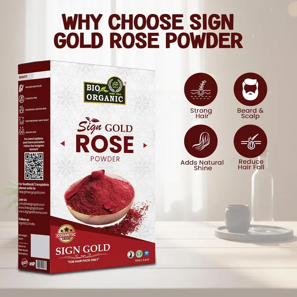 Sign_Gold_Bio_Organic_Organic_100%_Herbal_Rose_Powder_For_Natural_Hair_Coloring,_Organic_Rose_Powder_Protects_Hair_From_Damage_-_100_Gm