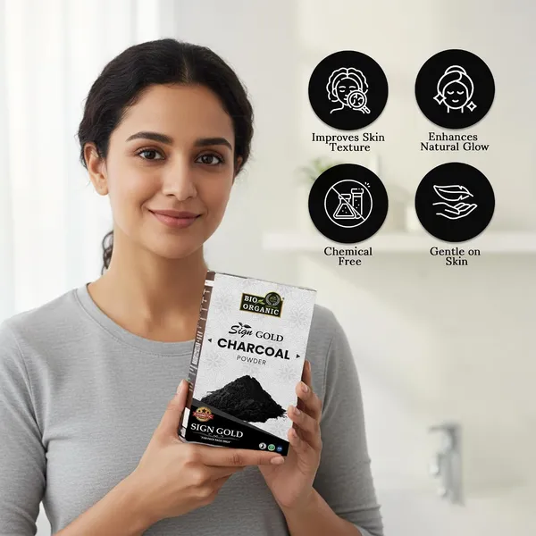 Sign_Gold_Bio_Organic_Activated_Charcoal_Powder_(100G)_-_100%_Natural,_Detoxifies_&_Removes_Impurities,_For_Radiant_Skin