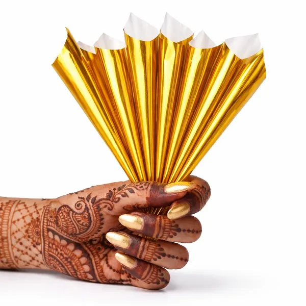 Empty_Henna_Cones_Bulk_||_Ready_To_Use_(Pre-Rolled)_Machine_Made_Transprent_Cone_Cover_||_Golden_Empty_Pre_Rolled_Henna_Cone_||24_Pcs