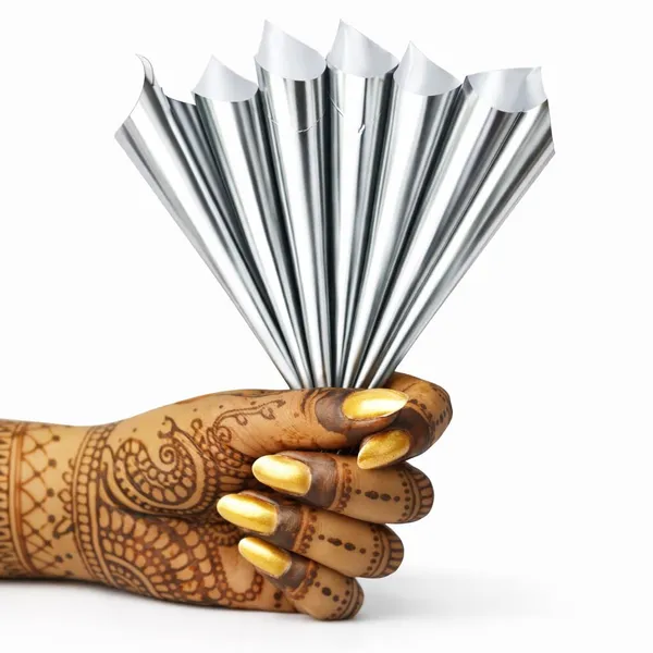 Empty_Prerolled_Silver_Coloure_Henna_Cones_Bulk_||_Ready_To_Use_(Pre-Rolled)_Machine_Made_Transprent_Cone_Cover_||_Empty_Mehendi_Cones_-_Pre_Rolled_||_Heart_Printed_Cellophane_Sheet_||_Ready_To_Fill_And_Use_||_Hand_Made_||_(Pack_Of_24)