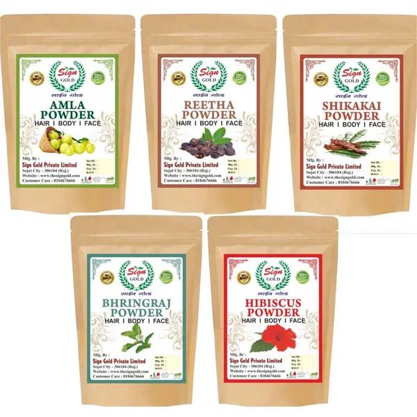 Sign_Gold_Bio_Organic_Amla_Reetha_Shikakai_Powder_50G_Each_|_Total_150G_|_100%_Natural_Ayurvedic_Hair_Care_&_Hair_Mask_Powder_|_Healthy_Scalp_&_Hair_Nourishment_|_Supports_Healthy_Hair_Growth