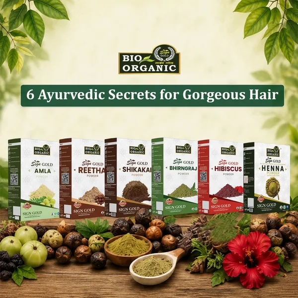 Henna,Amla,_Reetha,_Shikakai,_Bhringraj_And_Hibiscus_Powder_For_Hair_Growth_&_Hair_Mask,_100G_Each_(Combo_Pack_Of_6)
