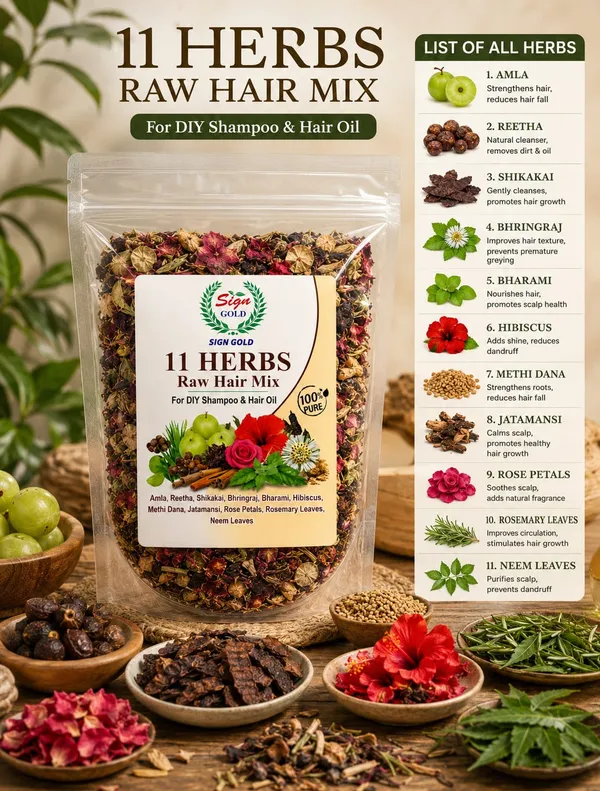 Sign_Gold_11_Raw_Herbs_Mix_Combo_Pack_500gm_–_Amla,_Reetha,_Shikakai,_Bhringraj,_Hibiscus,_Methi_Dana,_Rosemary,_Neem,_Rose,_Brahmi_&_Jatamansi