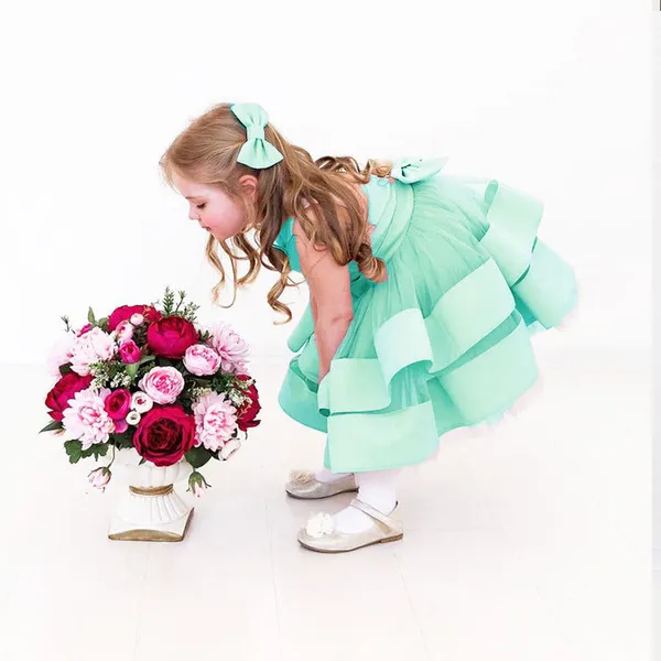 Green_Beautiful_Multi_Frill_Party_Dress_Frock