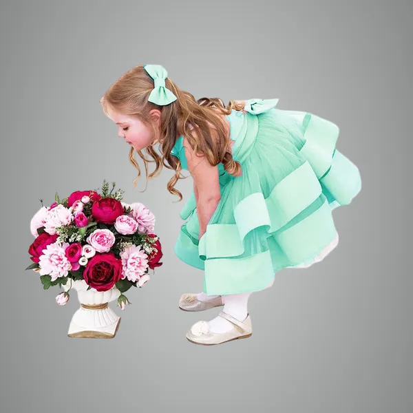 Green_Beautiful_Multi_Frill_Party_Dress_Frock