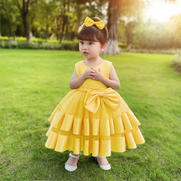 Yellow_Beautiful_Multi_Frill_Party_Dress_Frock