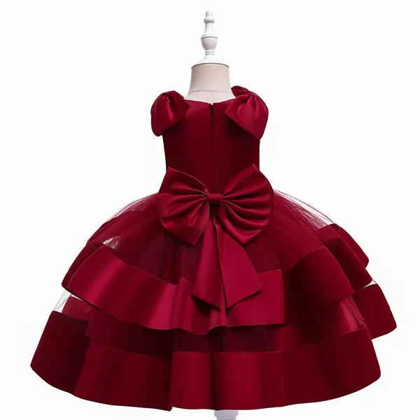 Maroon_Beautiful_Multi_Frill_Party_Dress_Frock