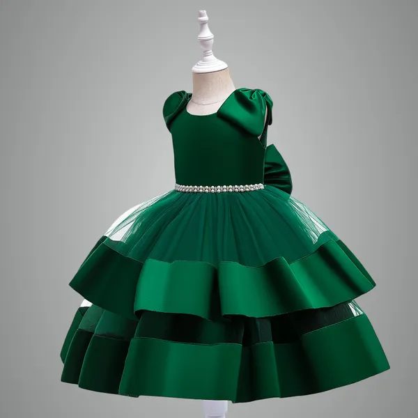 Green_Beautiful_Multi_Frill_Party_Dress_Frock