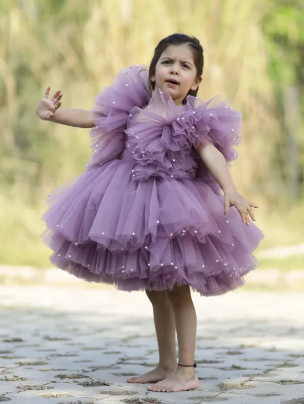 Lavendar_Birthday_Party_Dress_With_Puff_Shoulders