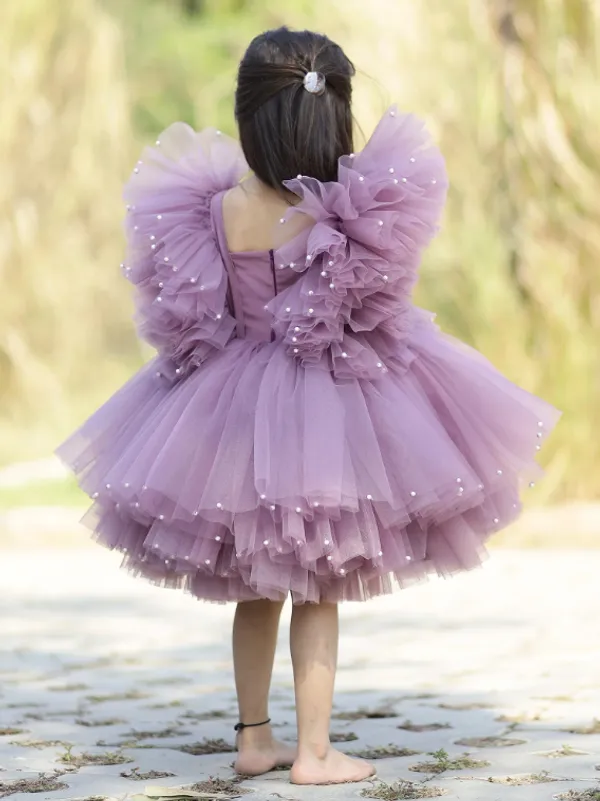 Lavendar_Birthday_Party_Dress_With_Puff_Shoulders