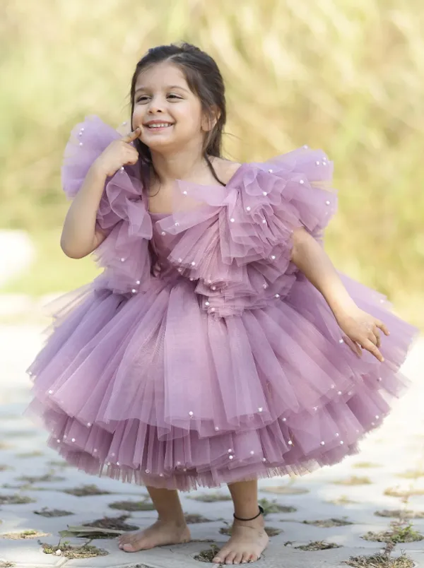 Lavendar_Birthday_Party_Dress_With_Puff_Shoulders
