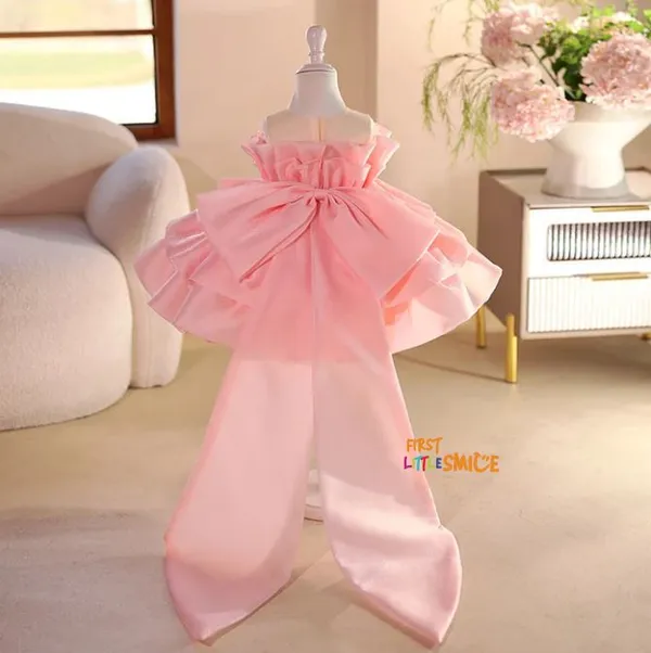 Pink_Fluffy_Birthday_Party_Dress_With_Trail