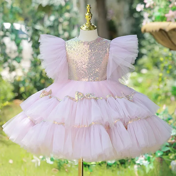 Pink_Sequin_Birthday_Party_Dress_With_Wing_Shoulders