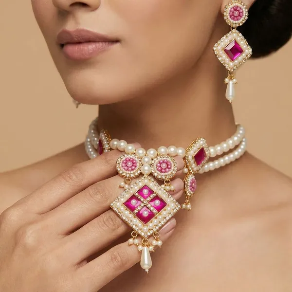 Handcrafted_Pearl_And_Kundan_Body_Jewellery_For_Traditional_Wear