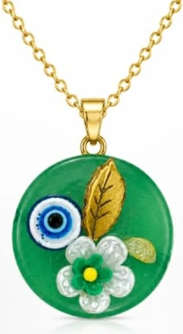 FOREST_Green_MONALISA_PENDENT_Chain