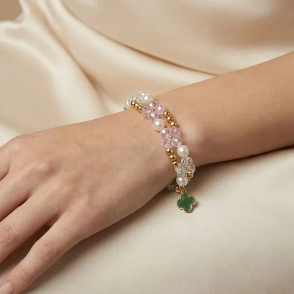 Handcrafted_Elegant_Pearl_And_Crystal_Beaded_Bracelet_Set___Pack_Of_2
