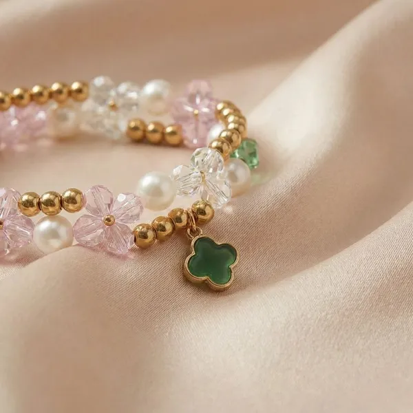 Handcrafted_Elegant_Pearl_And_Crystal_Beaded_Bracelet_Set___Pack_Of_2