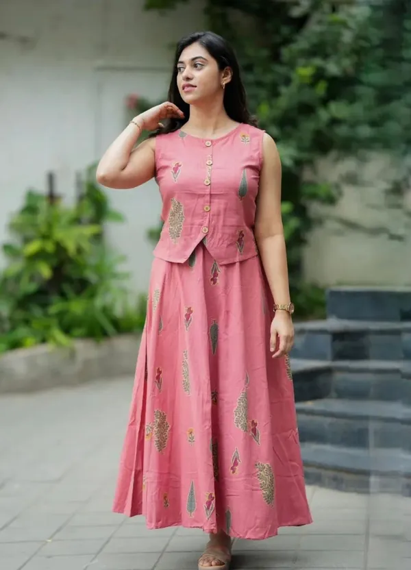 Pink_ethnic_co-ord_set_with_front_buttons_and_flared_skirt