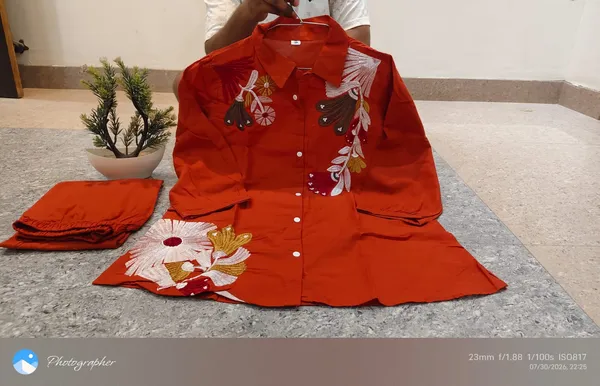 Rust_Red_Embroidered_Shirt_&_Pant_Set