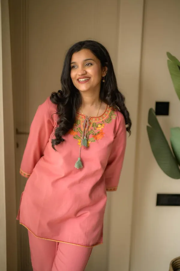Pink_Cotton_Embroidered_Co_Ord_Set_For_Women