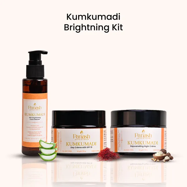 Kumkumadi_Brightening_Kit_Face_Cleanser_Day_Night_Cream_For_Unisex(Pack_of_3)