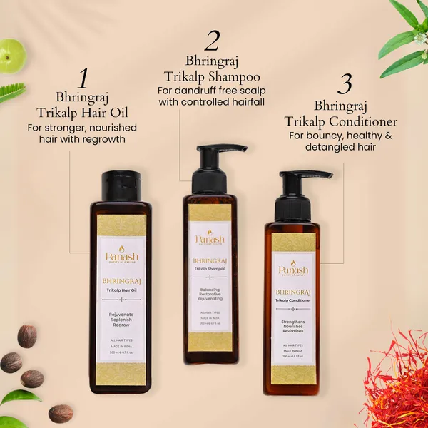Bhringraj_Anti_Hair_Fall_Kit_Oil_Shampoo_Conditioner_For_Unisex(Pack_of_3)