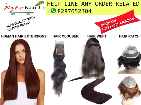 Black_Synthetic_Natural_25_Inch_Long_&_Soft_Touch_Straight_Hair_Extension_,_For_Women
