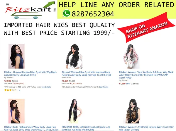Black_Synthetic_Natural_25_Inch_Long_&_Soft_Touch_Straight_Hair_Extension_,_For_Women