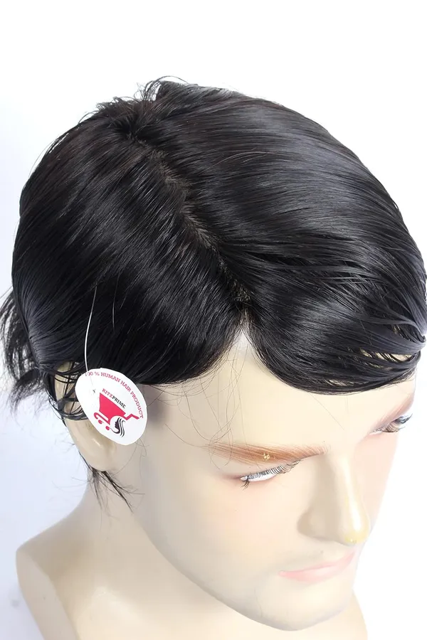 Multicolor_Double_Layer_Mirage_Original_Remy_Human_Hair_Patch_Toupee_Feel_Natural_Hair_Line_For_Women